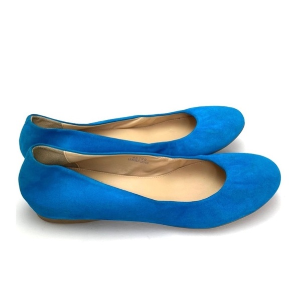 J.CREW Suede Round toe Ballet Flats in Beach Blue Size 9.5 #46198 - Picture 6 of 10
